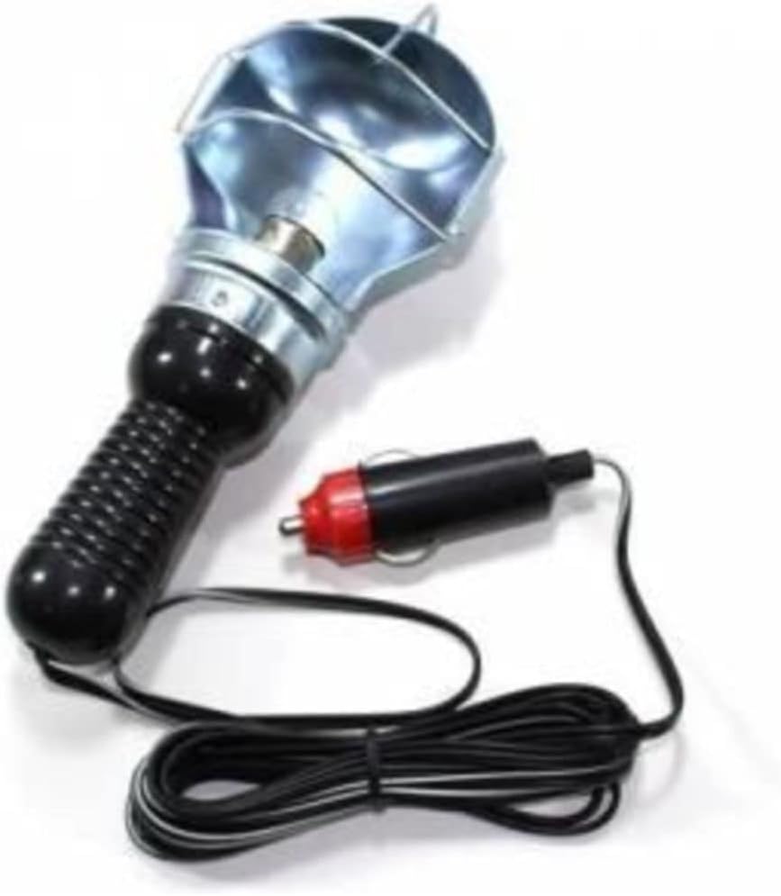 caselka Seyyar Lamba 12v Krom Metal Kafesli